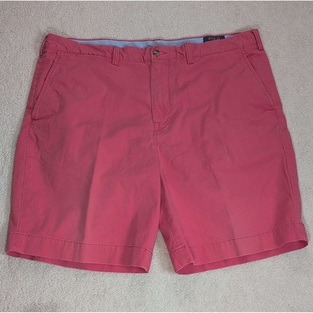Polo Ralph Lauren Classic Fit 9" Chino Shorts Men's 38 Red‎ Stretch Cotton Twill